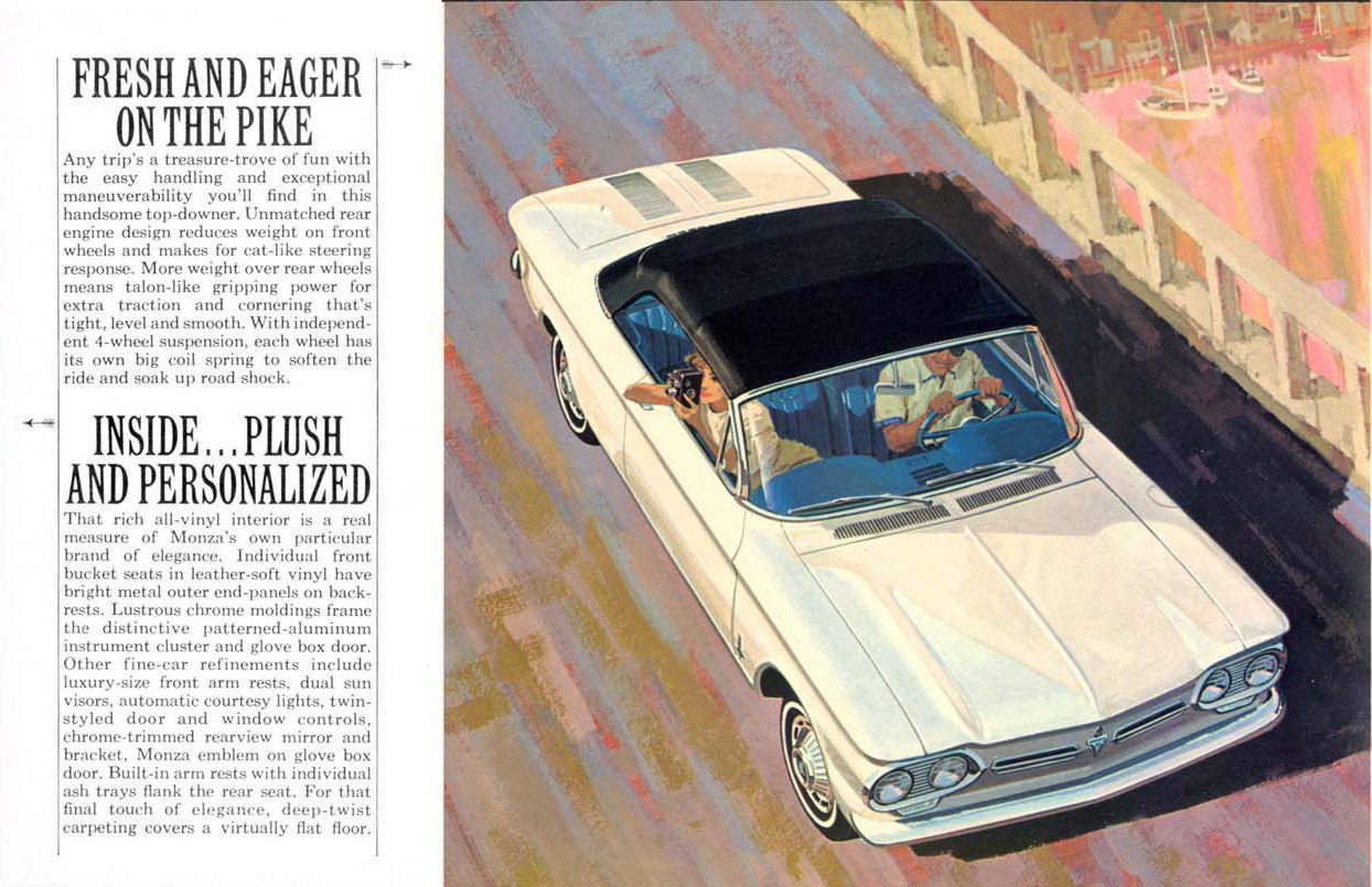 1962 Chevrolet Corvair Monza Convertible Brochure Page 4